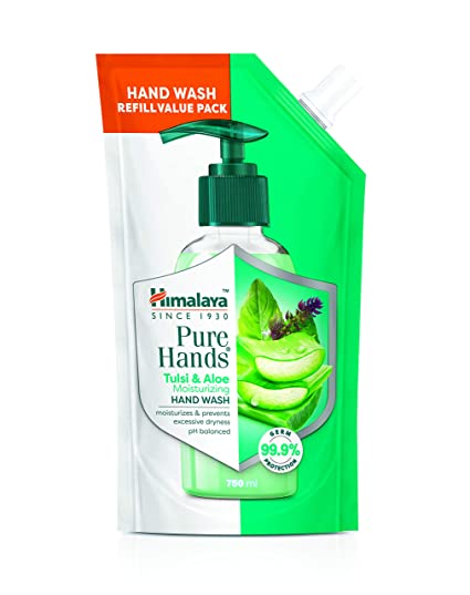 Himalaya Pure Hands Moisturizing Tulsi and Aloe - 750 ml Refill
