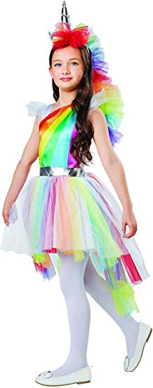 Seasons Rainbow Unicorn Dress Up Costume, Medium (8-10)