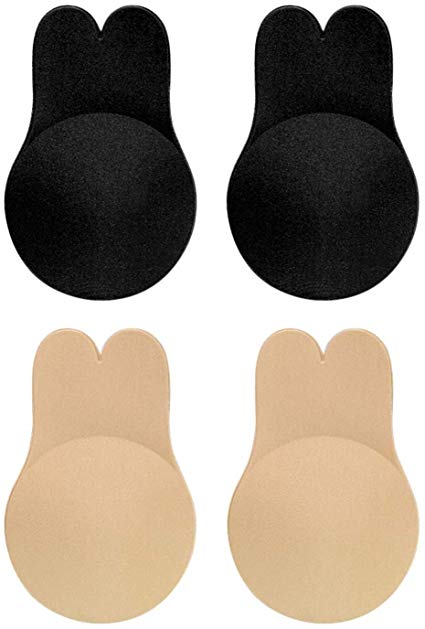 Breast Lift Tape,Lift Adhesive Bra Push Up Invisible Strapless Backless Bra Reusable 2 Pair