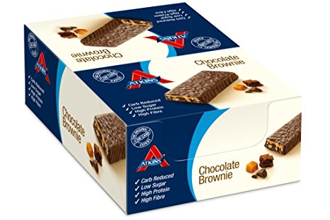 Atkins 60g Advantage Chocolate Brownie Bars - Pack of 16