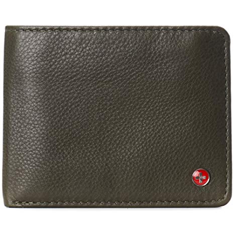 Alpine Swiss RFID Connor Passcase Bifold Wallet For Men Leather