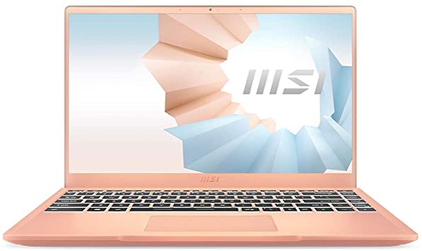 MSI Modern 14 Professional Laptop: 14" IPS-Level Thin Bezel Display, Intel Core i7-1165G7, Iris Xe, 8GB RAM, 512GB NVMe SSD, Win10 PRO, Beige Mousse (B11MO-038)