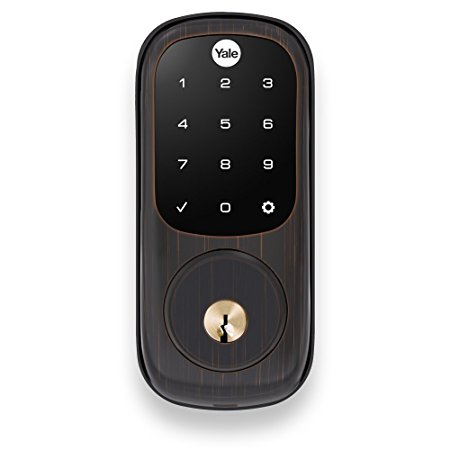 Yale Real Living Keyless Touchscreen Deadbolt in Oil Rubbed Bronze (Standalone) (YRD220-NR-0BP)