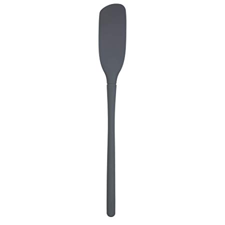 Tovolo Flex-Core All Silicone Flexible Edge Blender Spatula, Charcoal