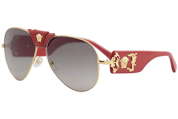 Versace VE2150Q Sunglasses 100211-62 - Gold Frame, Grey Gradient VE2150Q-100211-62