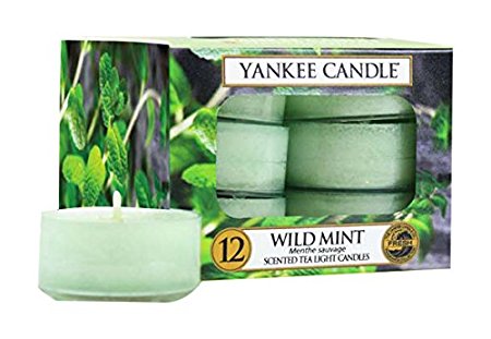 Yankee Candle Wild Mint Tealight Candles, Green