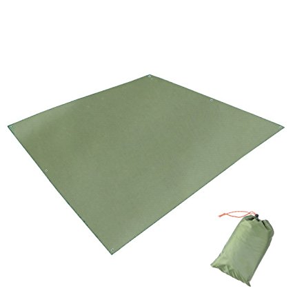 Triwonder 84.6" x 84.6" Outdoor Waterproof Sunshade Camping Shelter Tent Tarp Footprint Groundsheet Blanket Mat Rain Fly for Hammock