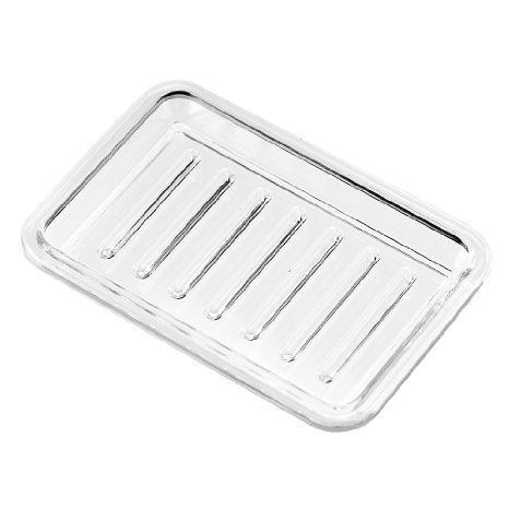 InterDesign Royal Rectangular Soap Dish, Clear