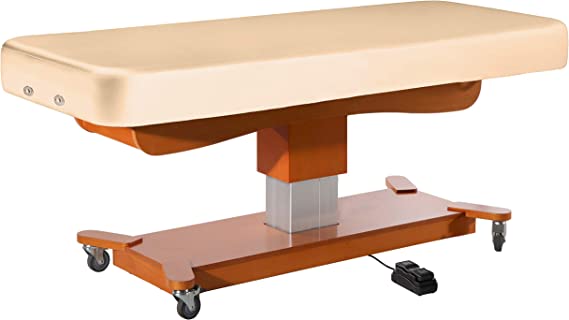 Mt Massage Tables Master Massage 30“ MaxKing Comfort Electric Lift Table Package with 3.5" Cloudysoft Sponge System, Cream