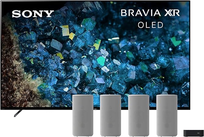 Sony 55 Inch BRAVIA XR A80L OLED 4K HDR Google TV HT-A9 7.1.4ch Home Theater Speaker System