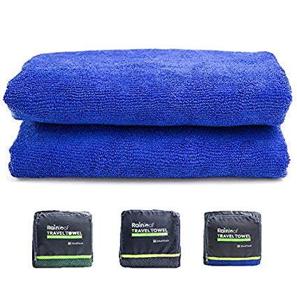 RainLeaf Microfiber Towel,Perfect as Travel Towel,Gym Towel,Sports Towel,Swimming Towel,Fast Drying Super Absorbent Ultra Compact