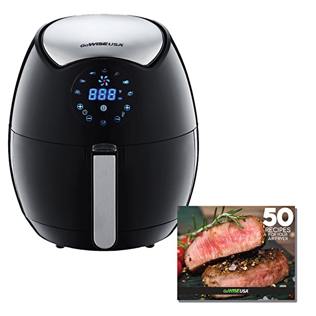 GoWISE USA 3.7-Quart 7-in-1 Programmable Air Fryer   50 Recipes for your Air Fryer Book, GW22621