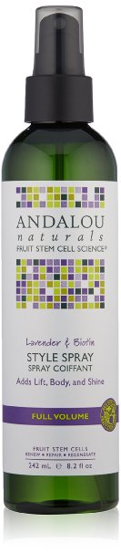 Andalou Naturals Biotin Volume Style Spray, Lavender, 8.2 Ounce