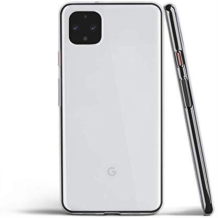 totallee Clear Pixel 4 XL Case, Thin Soft Cover Slim Flexible TPU - for Google Pixel 4 XL (2019) (Transparent)