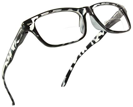 Trendy Bifocal Reading Glasses Readers with Spring Hinges for Men and Women