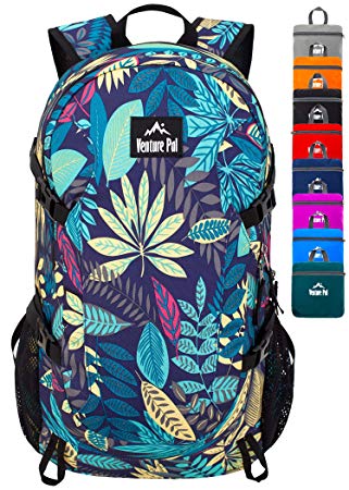 Venture Pal 40L Lightweight Packable Backpack with Wet Pocket - Durable Water Resistant Travel Hiking Camping Outdoor Daypack for Women Men