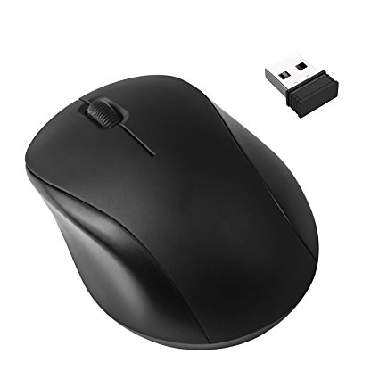 JETech 2.4Ghz Wireless Mobile Optical Mouse with 6-Month Battery Life - 2262