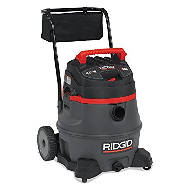 Ridgid 50348 1400RV Wet/Dry Vacuum with Cart, 14 gal, Red