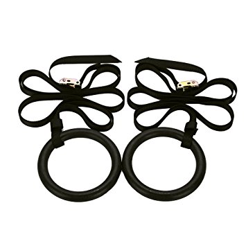 Pellor Olympic Gymnastic Rings For Upper Body Strength and Bodyweight Excercising, Suspension Training