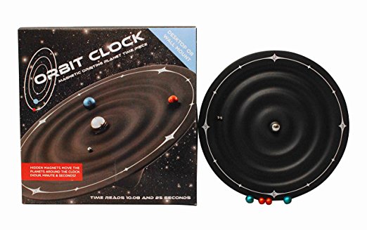 Orbit Planet Clock - Magnetic Galaxy Ball Clock - Wall Mounted Or Desktop