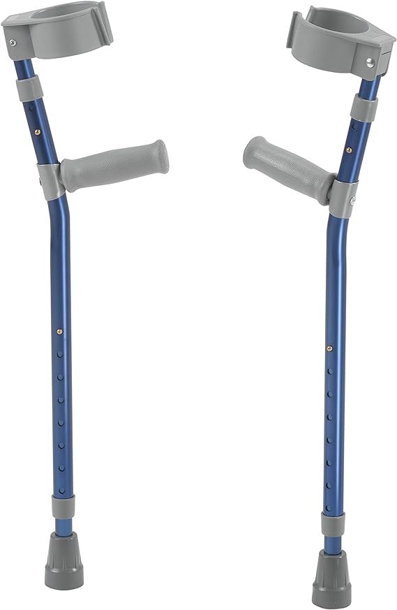 Pediatric Forearm Crutches, Knight Blue, Small