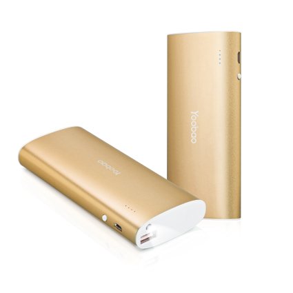 Yoobao 13000 mAh High Capacity Portable Charger for Pokemon Go Player, External Battery Pack for iPhone7/7 /6/6s/6 /5/5s, Samsung Note7/S7/S7 Edge/S6/S6 Edge Google Nexus and More Devices(Gold)