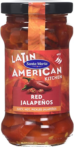 Santa Maria Red Jalapeños, 200 g, Pack of 8