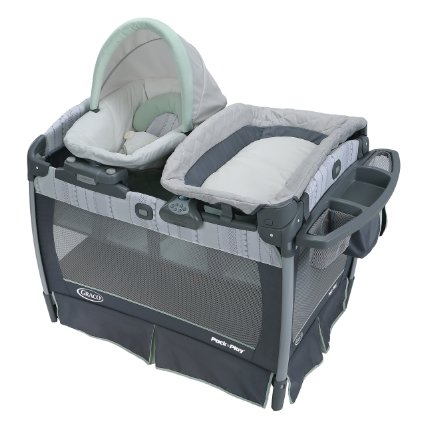 Graco Pack 'n Play Playard with Nuzzle Nest Sway Seat, Mason