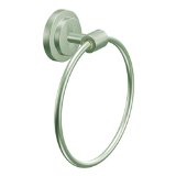 Moen DN0786BN Iso Towel Ring Brushed Nickel