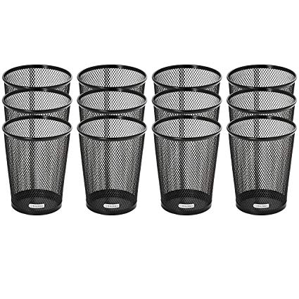 Rolodex Mesh Collection Jumbo Pencil Cup, Black, 12 Count