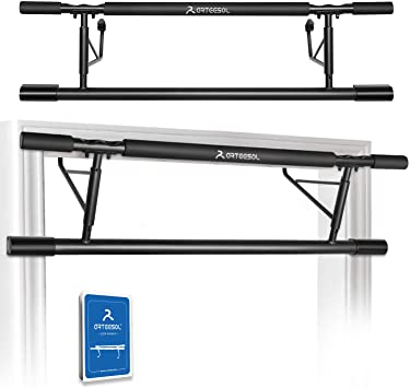 ARTEESOL Fitness Doorway Strength Training Pull Up Bar with Non-Slip Handles - Chin Up Bar Station Home Gym