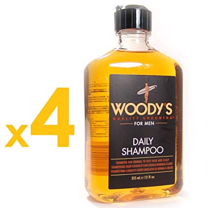 Woody's - Daily Shampoo 12oz Lot of 4