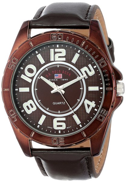 U.S. Polo Assn. Classic Men's US5161 Brown Dial Brown Strap Watch