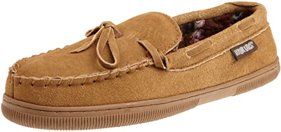 MUK LUKS Men's Paul Printed Berber Suede Moccasin Slipper