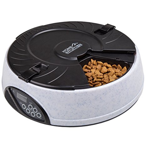 Home Intuition Portion Control 6-Meal Automatic Pet Feeder