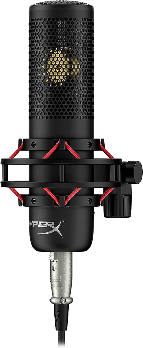HyperX ProCast Microphone – Large Diaphragm Condenser Mic, XLR Connection, Black