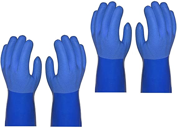 True Blues Ultimate Household Gloves, 2 Pairs, You get 4 Gloves (MEDIUM, BLUE)