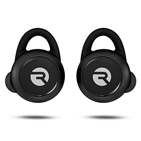 Raycon E100 Waterproof Wireless Earbuds Bluetooth Headphones - Bluetooth 5.0 IPX7 Wireless Headphones in-Ear Sweatproof 25 Hours Playtime with Wireless Charging Case Black