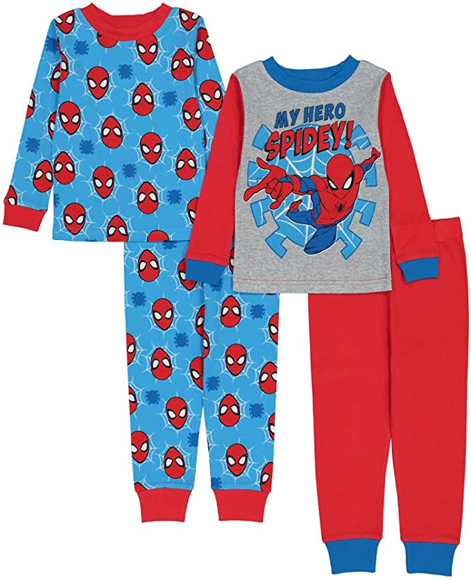 Marvel Boys' Spiderman Snug Fit Cotton Pajamas