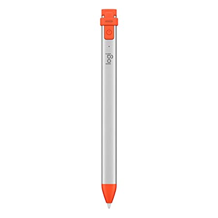 Logitech Crayon Digital Pencil for iPad Pro 12.9-Inch (3rd Gen), iPad Pro 11-Inch, iPad (7th Gen), iPad (6th (Gen), iPad Air (3rd Gen), iPad Mini 5, iOS 12.2 and Above — (Orange)