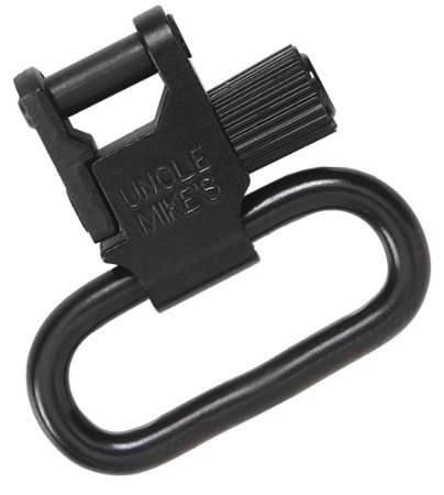 Uncle Mike's Quick Detachable Super Swivel with Tri-Lock (Blued, 1-1/4-Inch Loops)