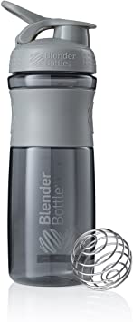 Blender Bottle SportMixer Shaker Bottle, Pebble Grey, 760 ml Capacity