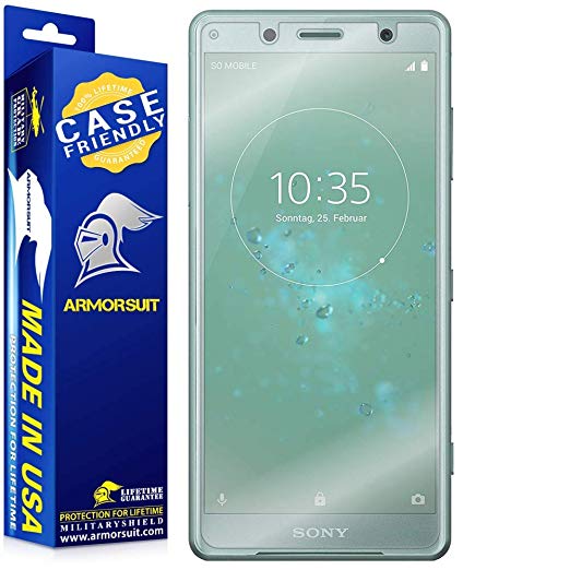 ArmorSuit MilitaryShield [Case Friendly] Screen Protector for Sony Xperia XZ2 Compact - Anti-Bubble HD Clear Film
