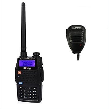 Baofeng Pofung BF-F9TP Tri-Power 841W Two-Way Radio Transceiver F9 Upgraded Version with Tri-Power Dual Band UHFVHF 136-174400-520MHz Two-Way Radio  1 Remote Speaker