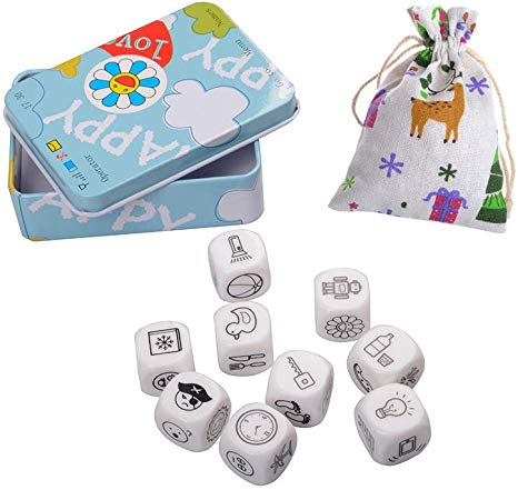 MUZOCT Story Dice Cubes - A Happy Trip by Imagination Generation