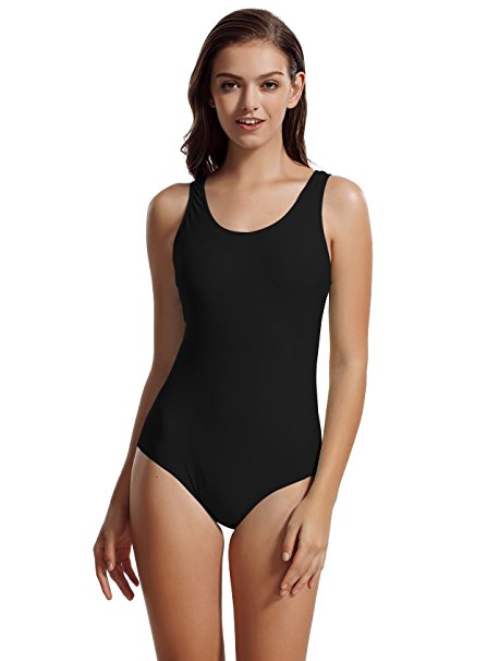 zeraca Women's Sport Racerback One Piece Swimsuit Swimwear