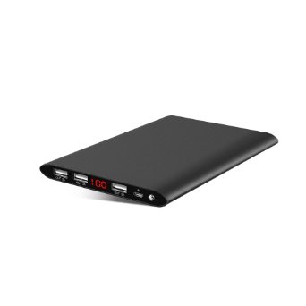 Polanfo 20000mah Power Bank Ultra High Capacity External Battery for Smartphone & Tablets(Black)