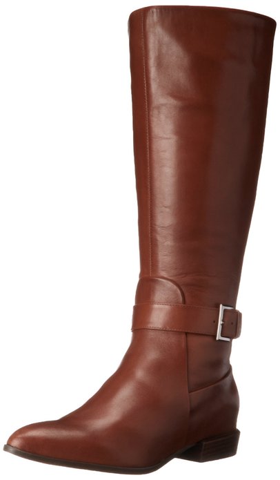 Nine West Women's Diablo Wide-Calf Leather Boot