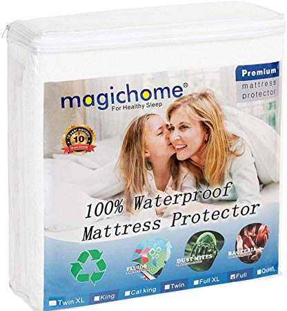 Upgrade Washable Breathable and Reusable Mattress Protector with Deep Pocket 14", Mattress Cover for Full Bed
