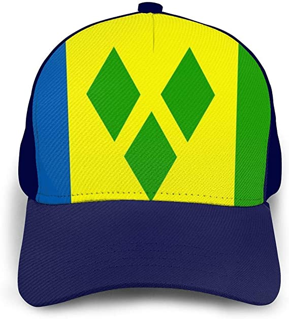 UK National Flag of Saint Vincent and The Grenadines Adjustable Baseball Cap,Dad Hat